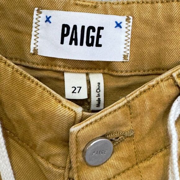 Paige Carly Wide Leg Pants Size 27 $225 Vintage Golden Glow - Picture 3 of 10